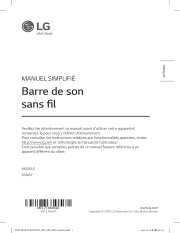 LG DSN6Y Mode d'emploi | Fixfr