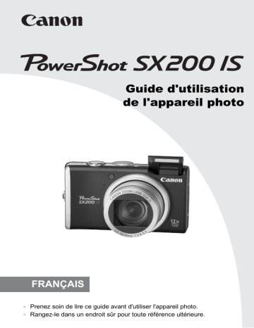 Mode d'emploi | Canon PowerShot SX200 IS Manuel utilisateur | Fixfr