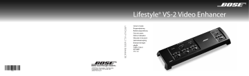 Manuel du propriétaire | Bose LIFESTYLE VS-2 VIDEO ENHANCER Manuel utilisateur | Fixfr