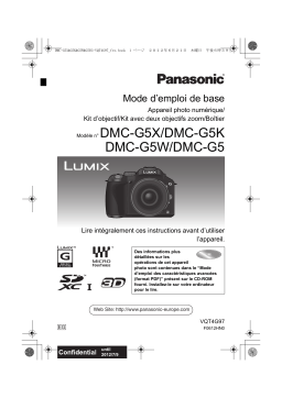 Panasonic DMC G5 Mode d'emploi