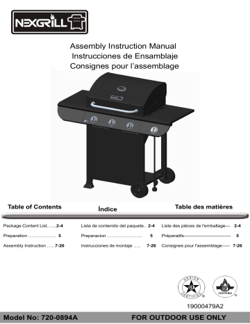Manuel du propriétaire | GrillMaster™ 720-0894A grill Manuel utilisateur | Fixfr