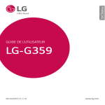 LG S&eacute;rie G359 Mode d'emploi
