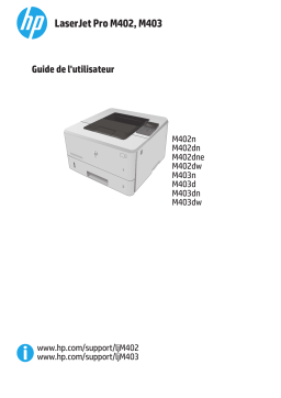 HP COLOR LASERJET ENTERPRISE M652DN Manuel utilisateur