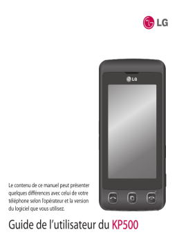 LG Série KP500 Manuel utilisateur