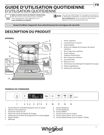 Mode d'emploi | Whirlpool WIO 3T133 PLE Manuel utilisateur | Fixfr