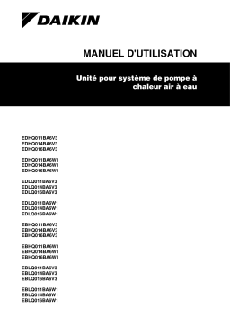 Daikin EBHQ011BA6V3 Manuel utilisateur