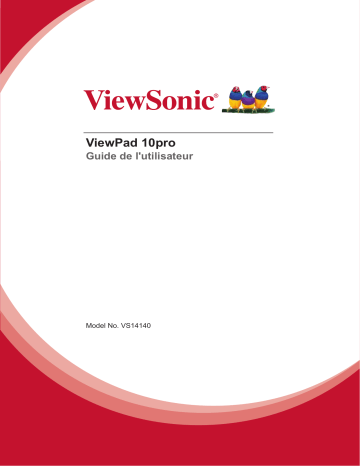 Mode d'emploi | ViewSonic ViewPad 10pro Manuel utilisateur | Fixfr