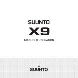 Suunto X9 Manuel utilisateur