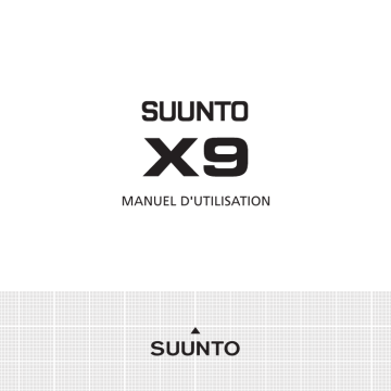 Manuel du propriétaire | Suunto X9 Manuel utilisateur | Fixfr