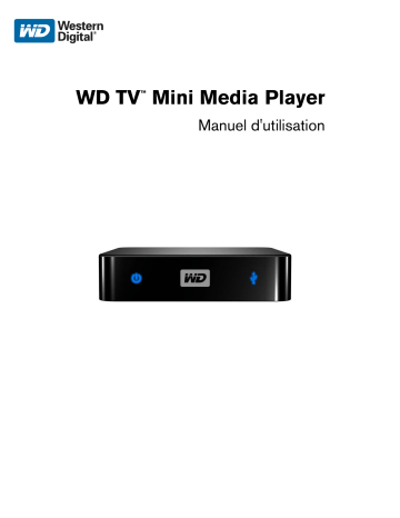 Manuel du propriétaire | Western Digital WD TV MINI MEDIA PLAYER Manuel utilisateur | Fixfr