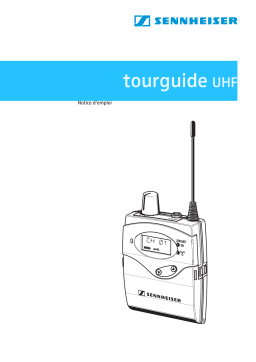 Sennheiser TOURGUIDE UHF Manuel utilisateur