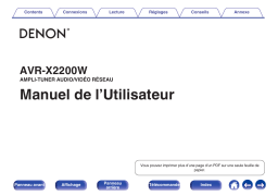 Denon AVR-X6400H Manuel utilisateur