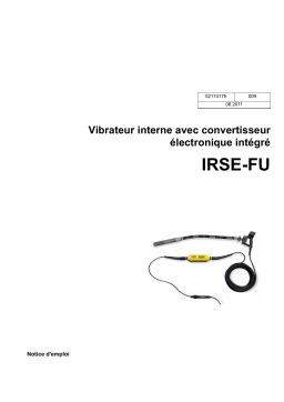 Wacker Neuson IRSE-FU 30/230 High Frequency Internal Vibrators Manuel utilisateur