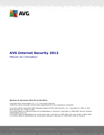 AVG Internet Security 2012 Mode d'emploi | Fixfr