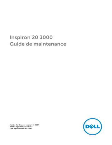 Dell Inspiron 20 3064 desktop Manuel utilisateur | Fixfr