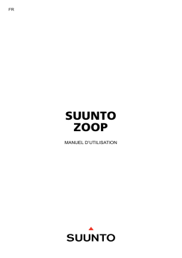 Suunto Zoop Manuel utilisateur