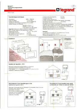 Legrand 74437 Manuel utilisateur