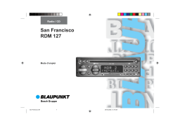 Blaupunkt SAN FRANCISCO RDM 127 Manuel utilisateur