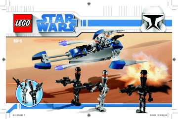 Manuel du propriétaire | Lego Star Wars 8015 Manuel utilisateur | Fixfr
