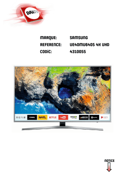 Samsung UE65MU6405 Manuel utilisateur