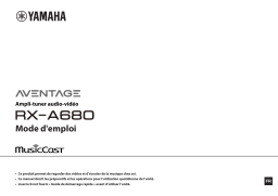 Yamaha MUSICCAST RX-A 3080RX-A3080 Manuel utilisateur