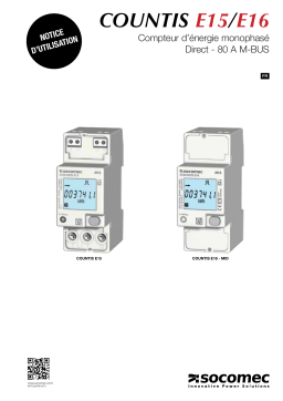 Socomec COUNTIS E1x Operating instrustions