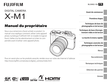 Fujifilm X-M1 Camera Manuel du propriétaire | Fixfr