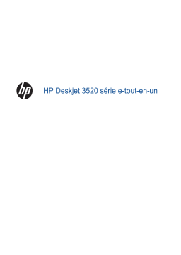 HP Deskjet 3520 e-All-in-One series Manuel utilisateur