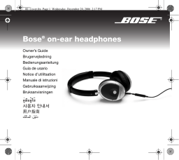 Bose CASQUE SUPRA Manuel utilisateur