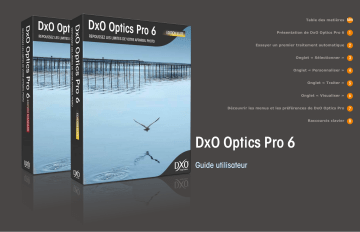 Mode d'emploi | DxO Optics Pro v6.1.2 Manuel utilisateur | Fixfr