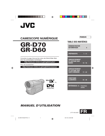 Manuel du propriétaire | JVC GZ-RY980 Manuel utilisateur | Fixfr