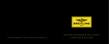 Breitling Super Avenger Military Mode d'emploi | Fixfr