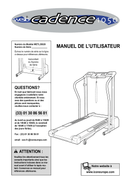 Weslo WETL35020 Manuel utilisateur