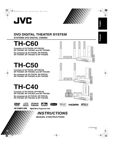 Manuel du propriétaire | JVC TH-C40 Manuel utilisateur | Fixfr