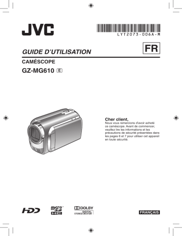 JVC GZ MG610, MG610E Manuel utilisateur | Fixfr