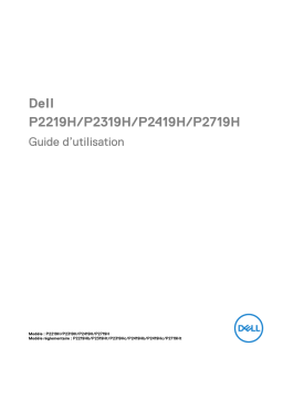 Dell P2219H electronics accessory Manuel utilisateur