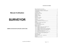 Mares Surveyor Manuel utilisateur