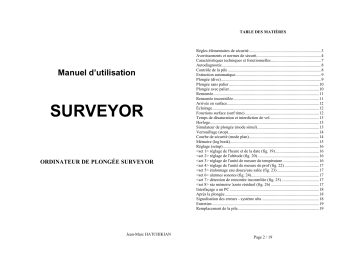 Manuel du propriétaire | Mares Surveyor Manuel utilisateur | Fixfr