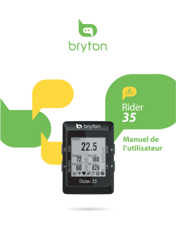 Bryton Rider 35 Mode d'emploi