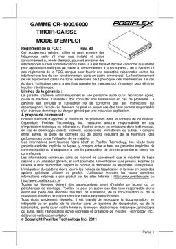 Posiflex CR-4000/CR-6000 series Manuel utilisateur