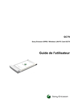 Sony Ericsson GC79 Manuel utilisateur