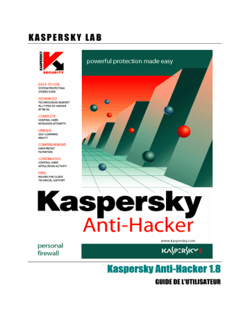 Mode d'emploi | Kaspersky Anti-Hacker version 1.8 Manuel utilisateur | Fixfr