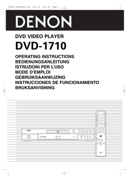 Denon DVD-1710 Manuel utilisateur