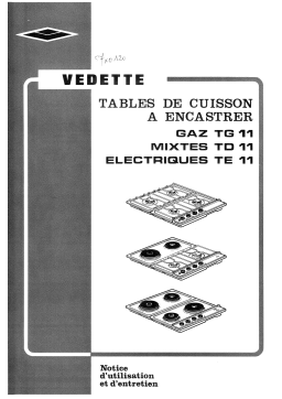 Vedette TD11 Manuel utilisateur