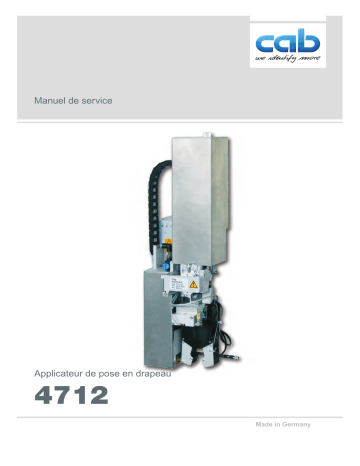 Flag applicator 4712  | CAB  HERMES Q / Hermes+ applicators Manuel utilisateur | Fixfr