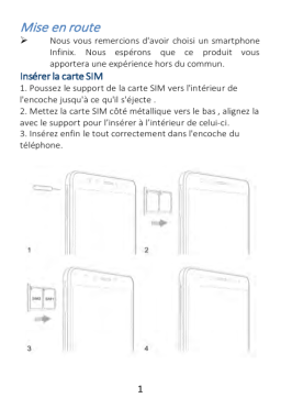 Infinix Note 3 3G Mode d'emploi