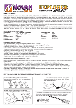 NOVAK EXPLORER ESC Manuel utilisateur