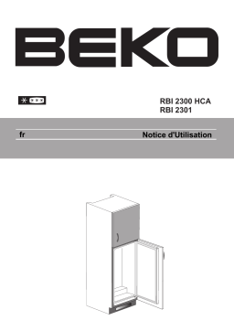 Beko RBI2301 Manuel utilisateur