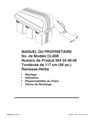 Manuel du propriétaire | Poulan CL46B Manuel utilisateur | Fixfr