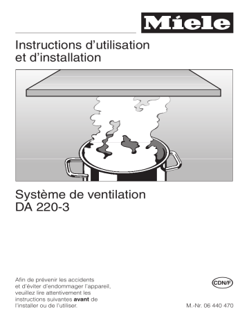 Manuel du propriétaire | Miele DA 220-3 Manuel utilisateur | Fixfr